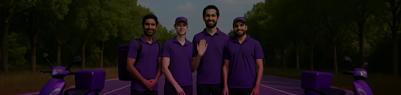 Food delivery background